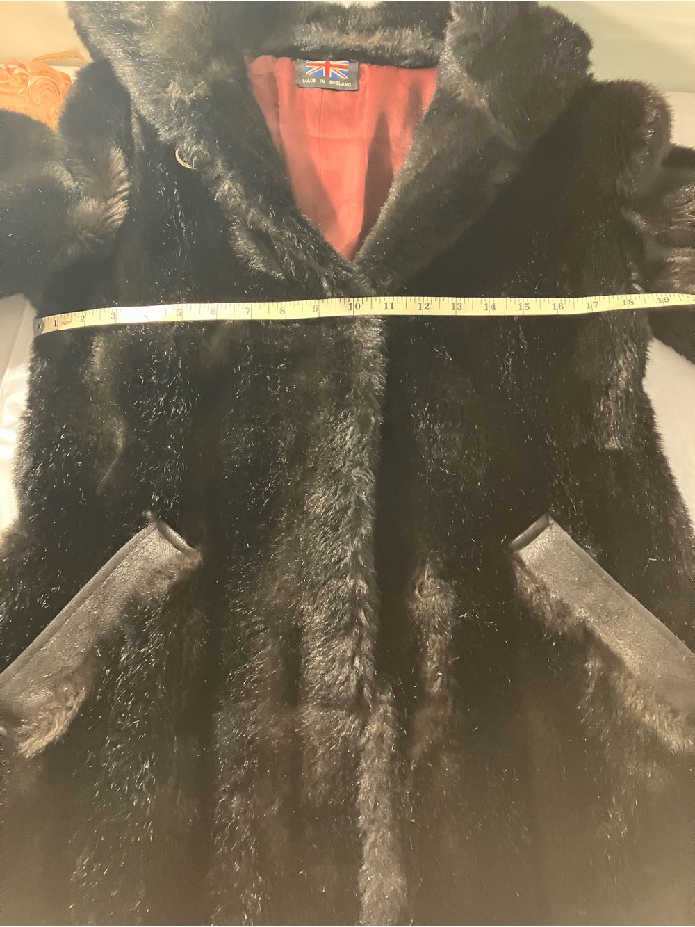Vintage Faux Fur With Hood - Mid-Length - Black/Brown - Small - Picture 8 of 16